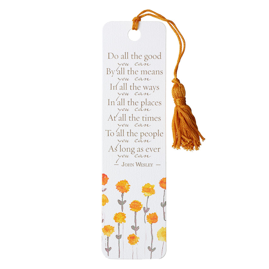 Do All the Good You Can Tassel Bookmark - Re-vived