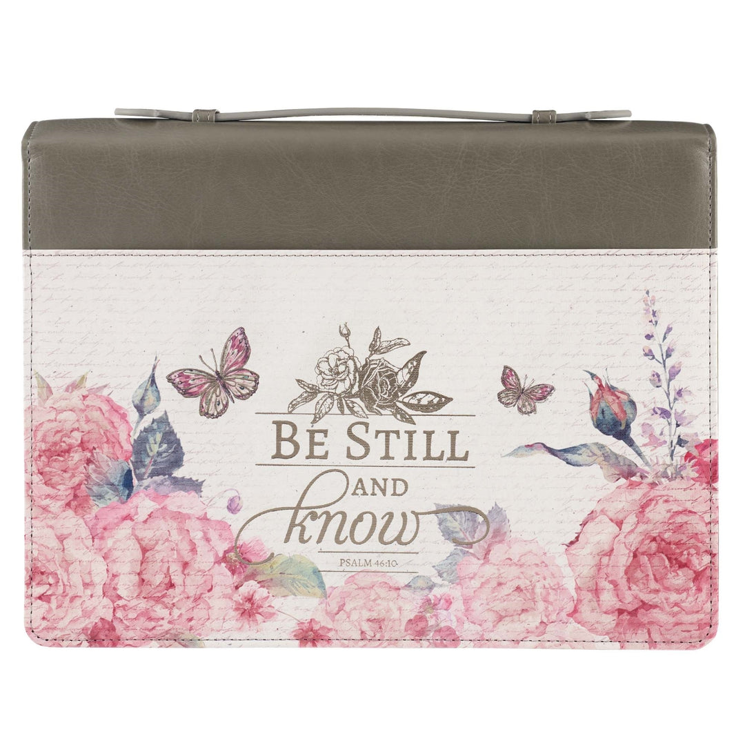 Be Still and Know Fashion Bible Cover, Large - Re-vived