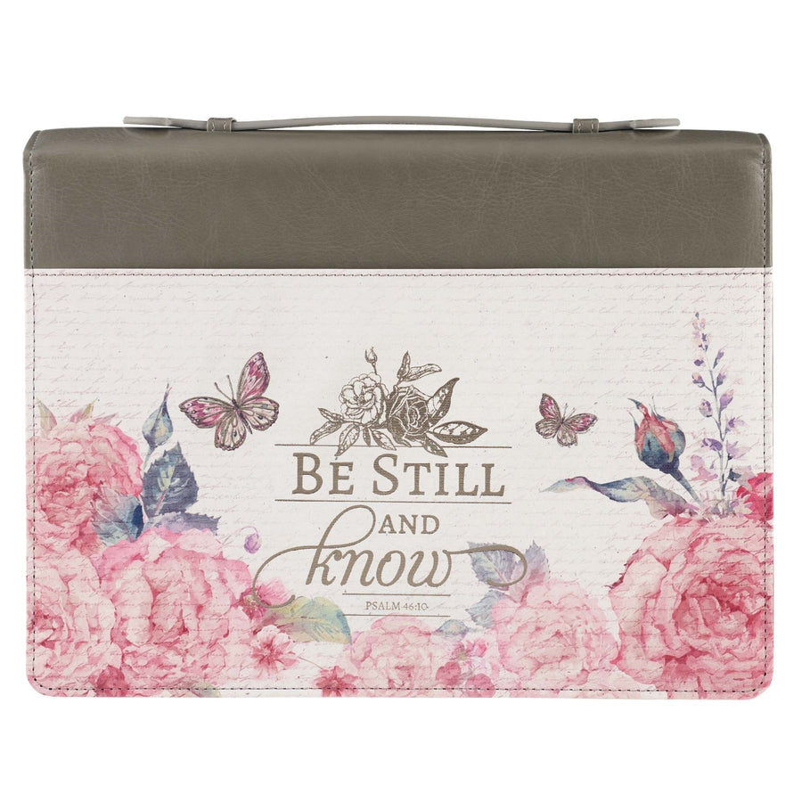 Be Still and Know Fashion Bible Cover, Medium - Re-vived