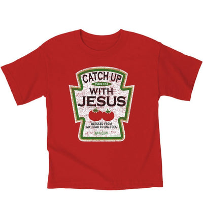 Catch Up with Jesus Kids T-Shirt, 5T - Re-vived