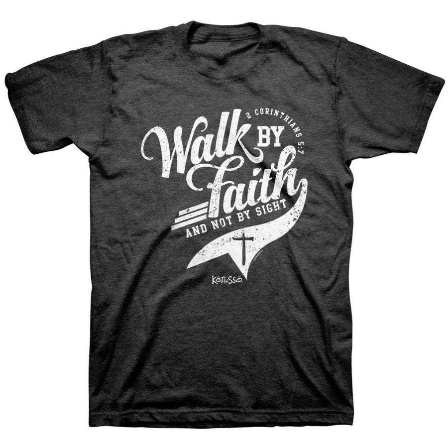 Walk By Faith T-Shirt Large - Re-vived