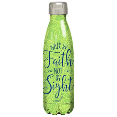 Walk by Faith Stainless Steel Water Bottle - Re-vived