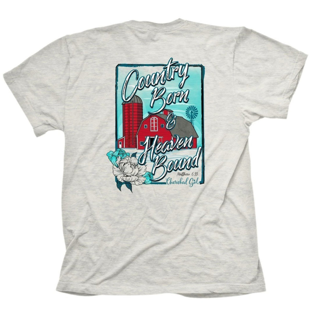 Country Born Cherished Girl T-Shirt, 2XLarge - Re-vived