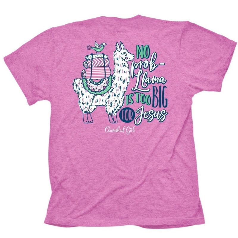 No Prob Llama Cherished Girl T-Shirt, 3XLarge