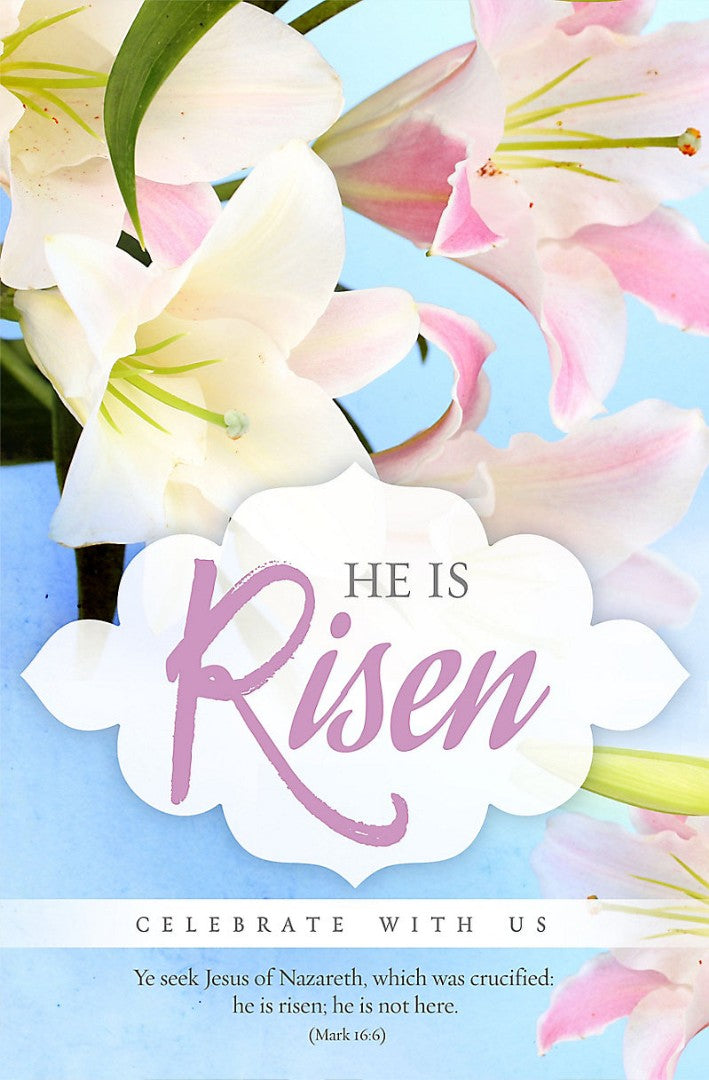 He Is Risen Bulletin (Pack of 100)