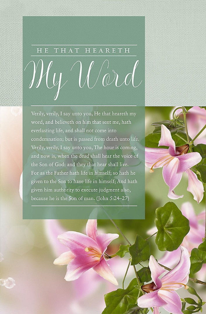 He That Heareth My Word Bulletin (Pack of 100) - Re-vived