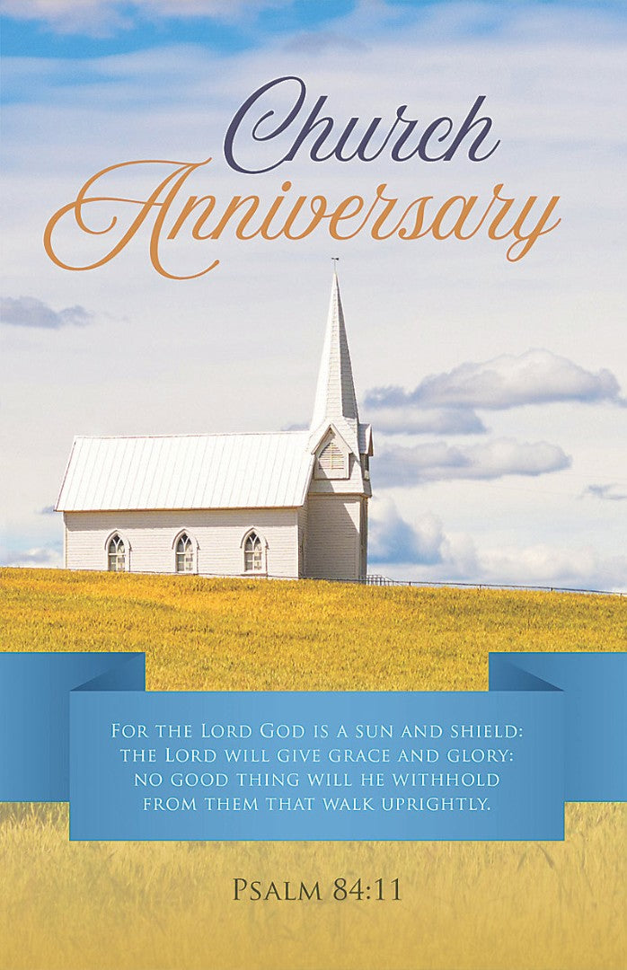 Church Anniversary Bulletin (Pack of 100)