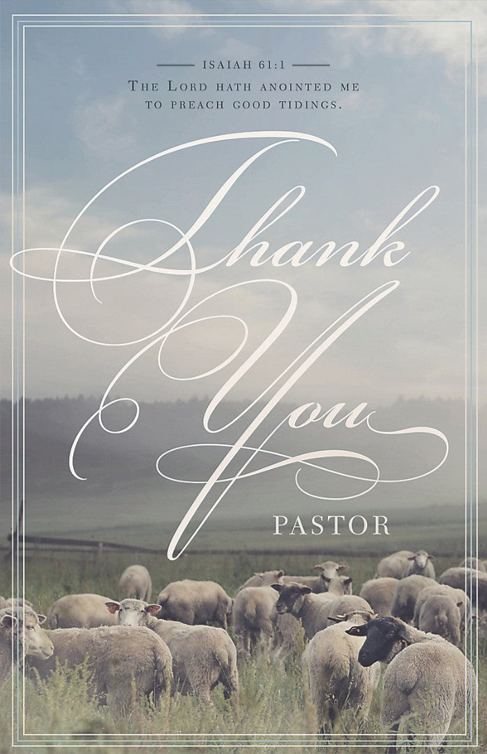 Thank You Pastor Bulletin (Pack of 100) - Re-vived
