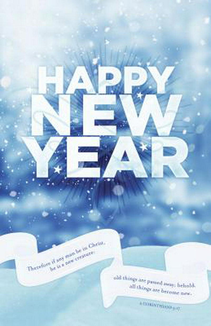 Happy New Year Bulletin (Pack of 100) - Re-vived