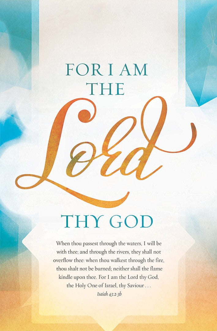 For I Am The Lord Thy God Bulletin (Pack of 100)