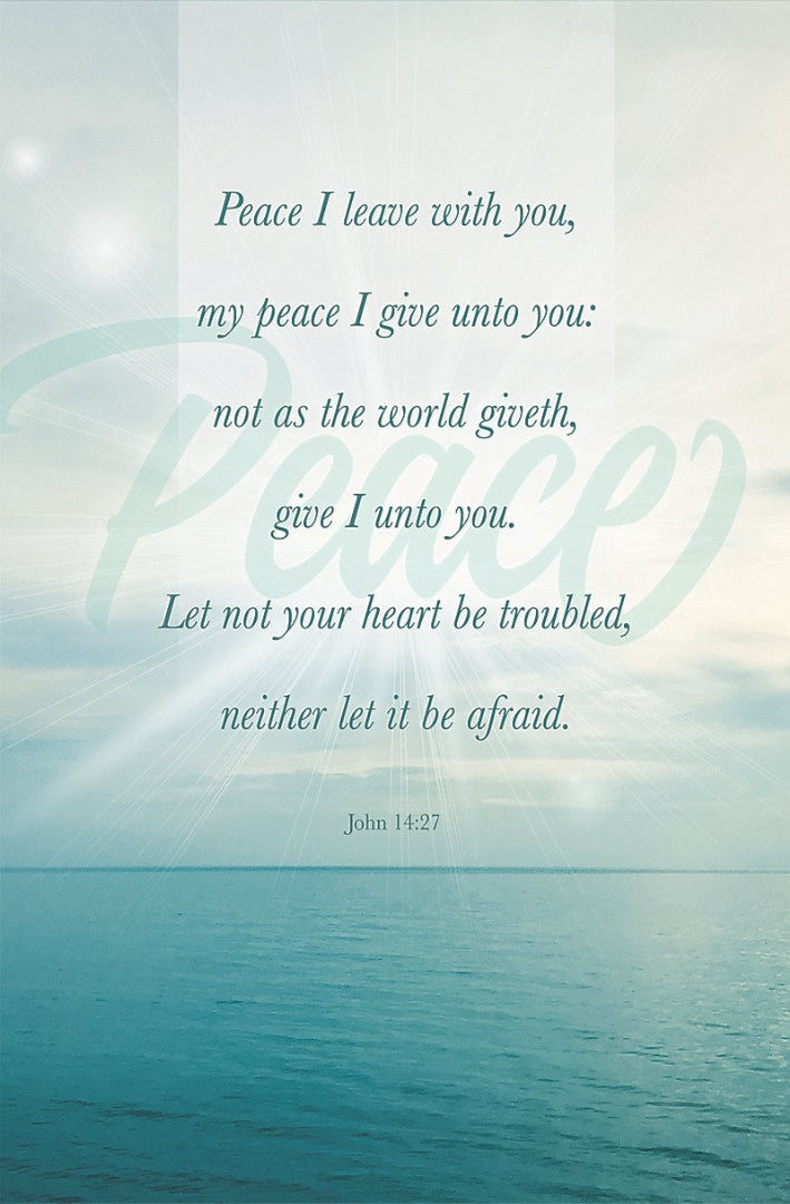 Peace I Leave Bulletin (Pack of 100) - Re-vived