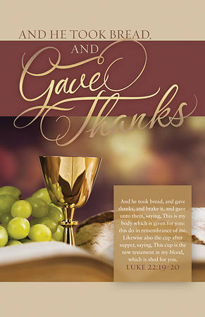 And He Took Bulletin (Pack of 100) - Re-vived