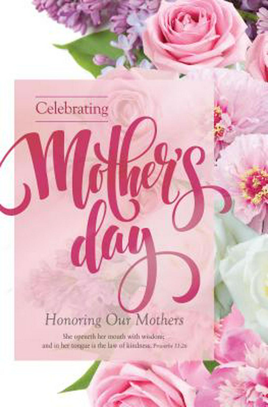 Celebrating Mother'd Day Bulletin (Pack of 100) - Re-vived