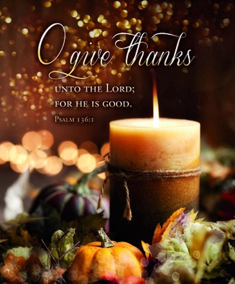O Give Thanks Thanksgiving Large Bulletin (pack of 100)