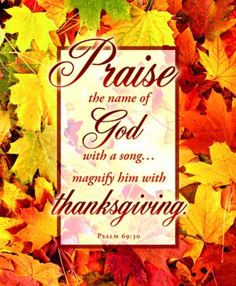 Praise the Name of God Thanksgiving Large Bulletin (100)