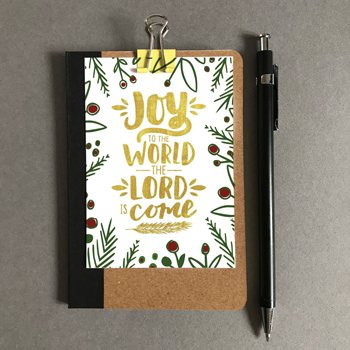 Joy To The World Christmas Mini Card - Re-vived