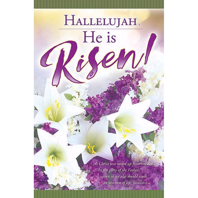 Hallelujah, He Is Risen! Easter Bulletin (Pack of 100)