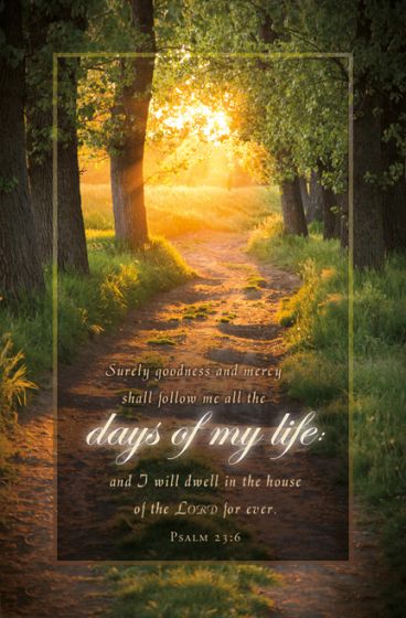 Psalm 23 Funeral Bulletin (Pack of 100) - Re-vived
