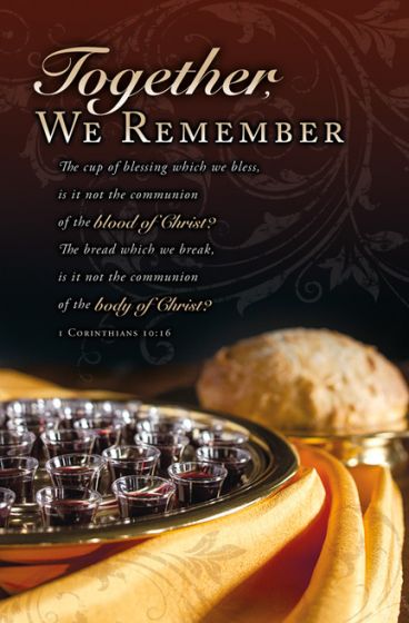 Together, We Remember Communion Bulletin (Pack of 100) - Re-vived