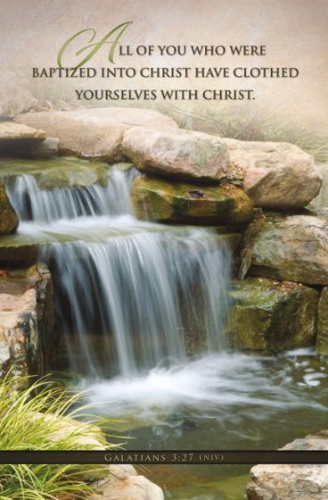 Baptized Into Christ Bulletin (Pack of 100) - Re-vived