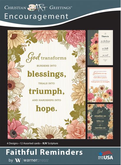 Boxed Card Encouragement - Faithful Remiders (pack of 12)