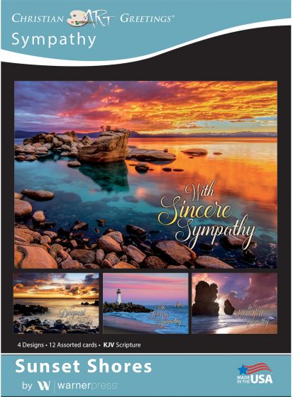 Boxed Card Sympathy - Sunset Shores (pack of 12)