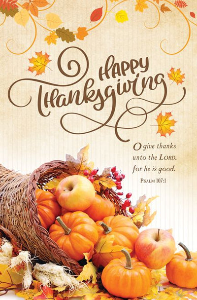 Happy Thanksgiving Bulletin (pack of 100) - Re-vived