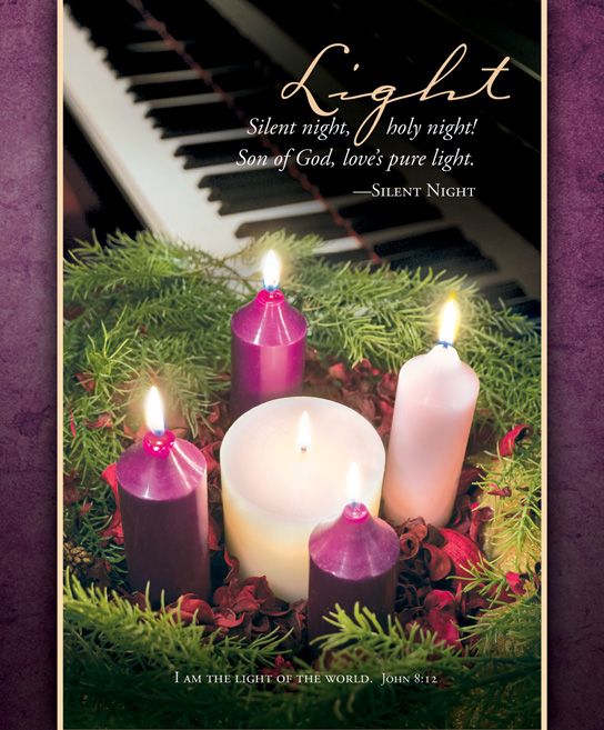 Advent Light of the World Bulletin Large (Pack of 100)