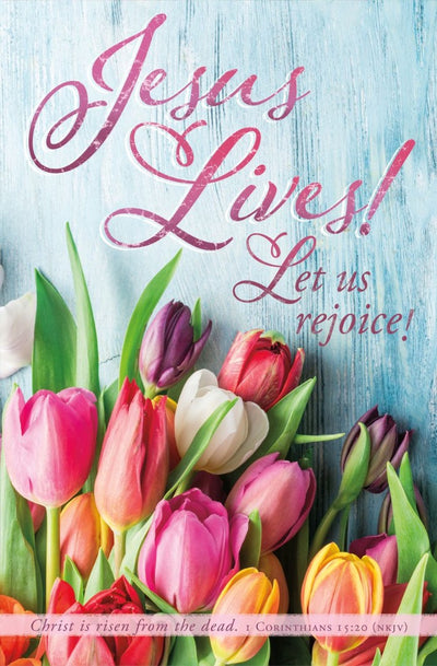 Jesus Lives! Easter Bulletin (pack of 100) - Re-vived