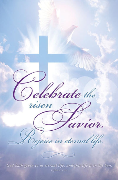 Celebrate the Risen Savior Easter Bulletin (pack of 100) - Re-vived
