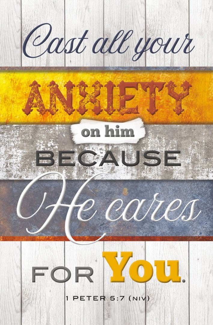 Cast All Your Anxiety on Him Bulletin (pack of 100)