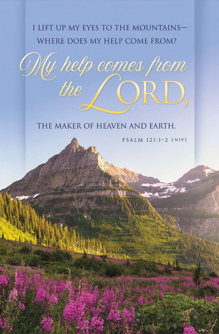 My Help Comes from the Lord Funeral Bulletin (pack of 100) - Re-vived