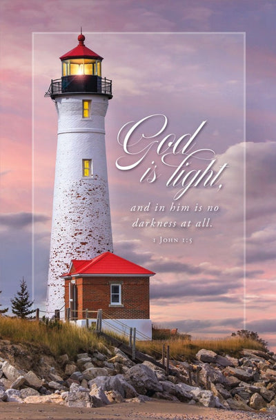 God is Light Funeral Bulletin (pack of 100) - Re-vived