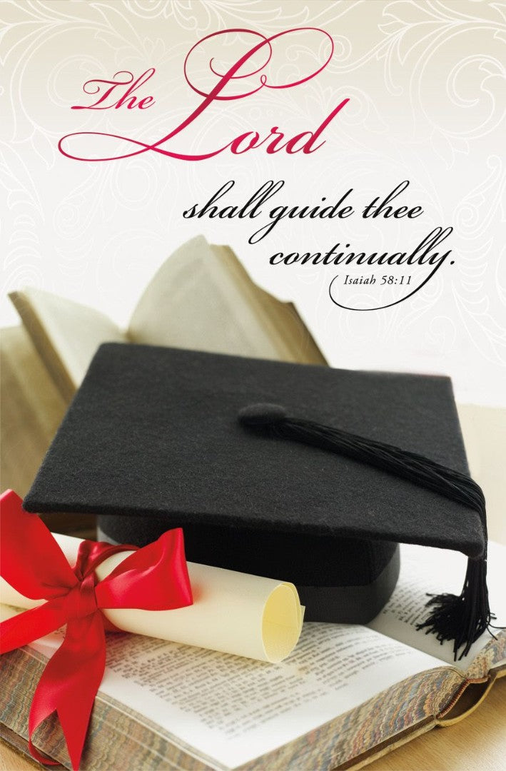 The Lord Shall Guide Thee Graduation Bulletin (pack of 100)