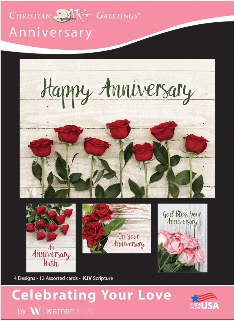 Celebrating Your Love Anniversary Boxed Cards (pack of 12)