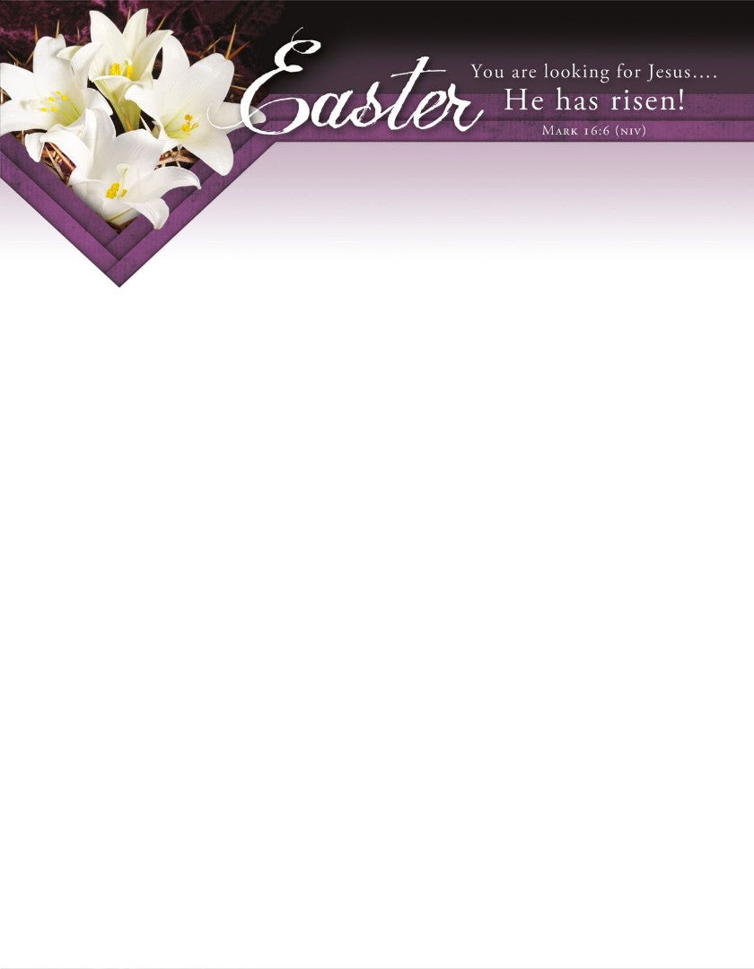 You are Looking for Jesus Easter Letterhead (pack of 100) - Re-vived