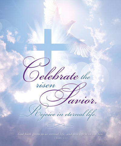 Celebrate the Risen Savior Easter Bulletin Lgl (pack of 100) - Re-vived