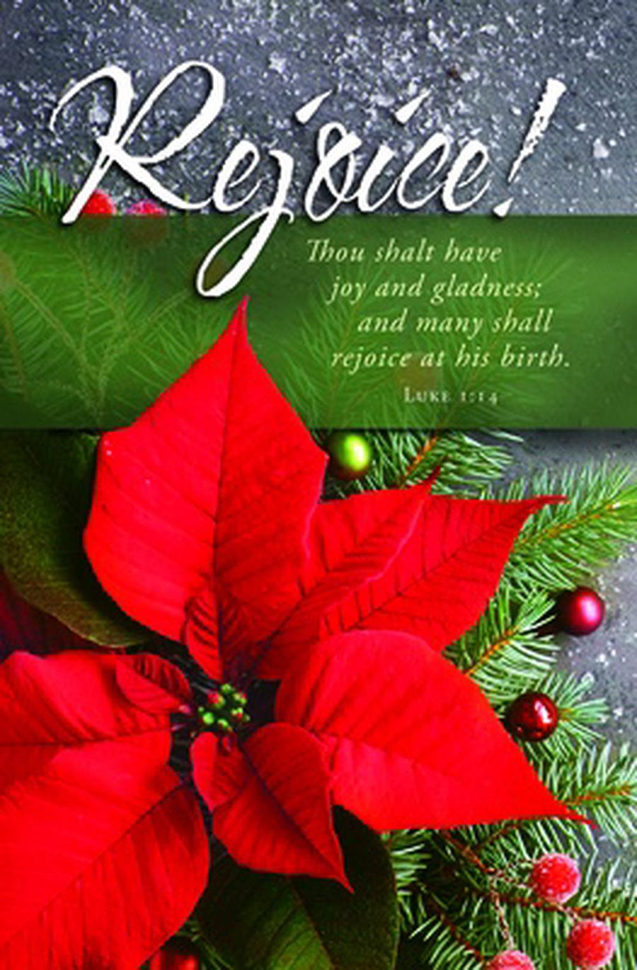 Rejoice! Christmas Bulletin (pack of 100) - Re-vived