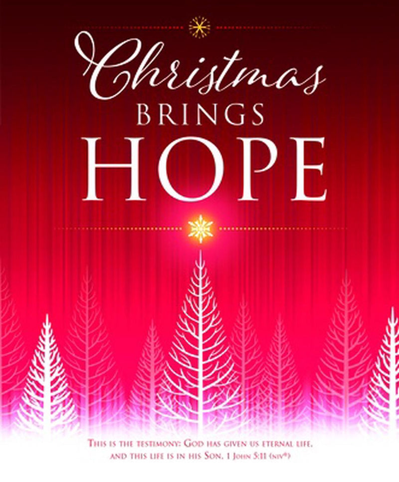 Christmas Brings Hope Large Bulletin (100 pack)