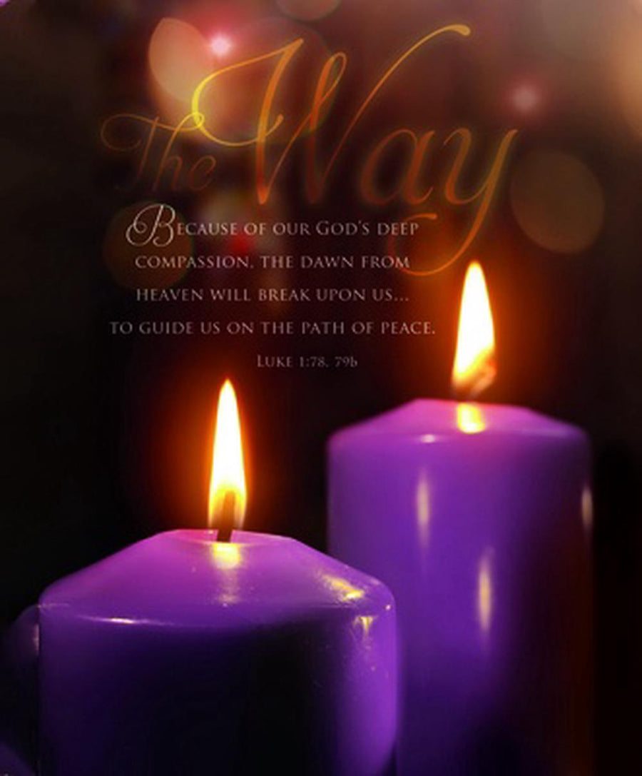 The Way Scripture Advent Large Bulletin (pack of 100) - Re-vived