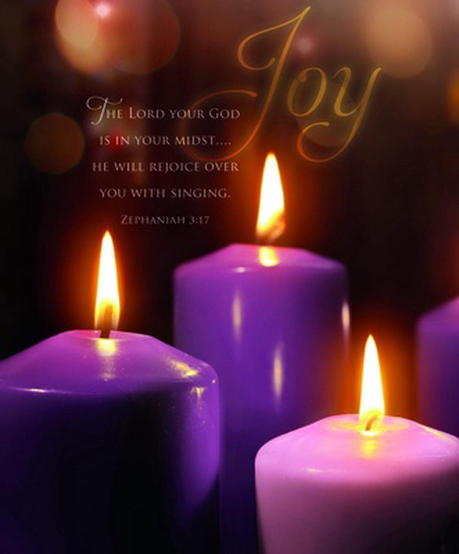 Joy Scripture Advent Large Bulletin (pack of 100) - Re-vived