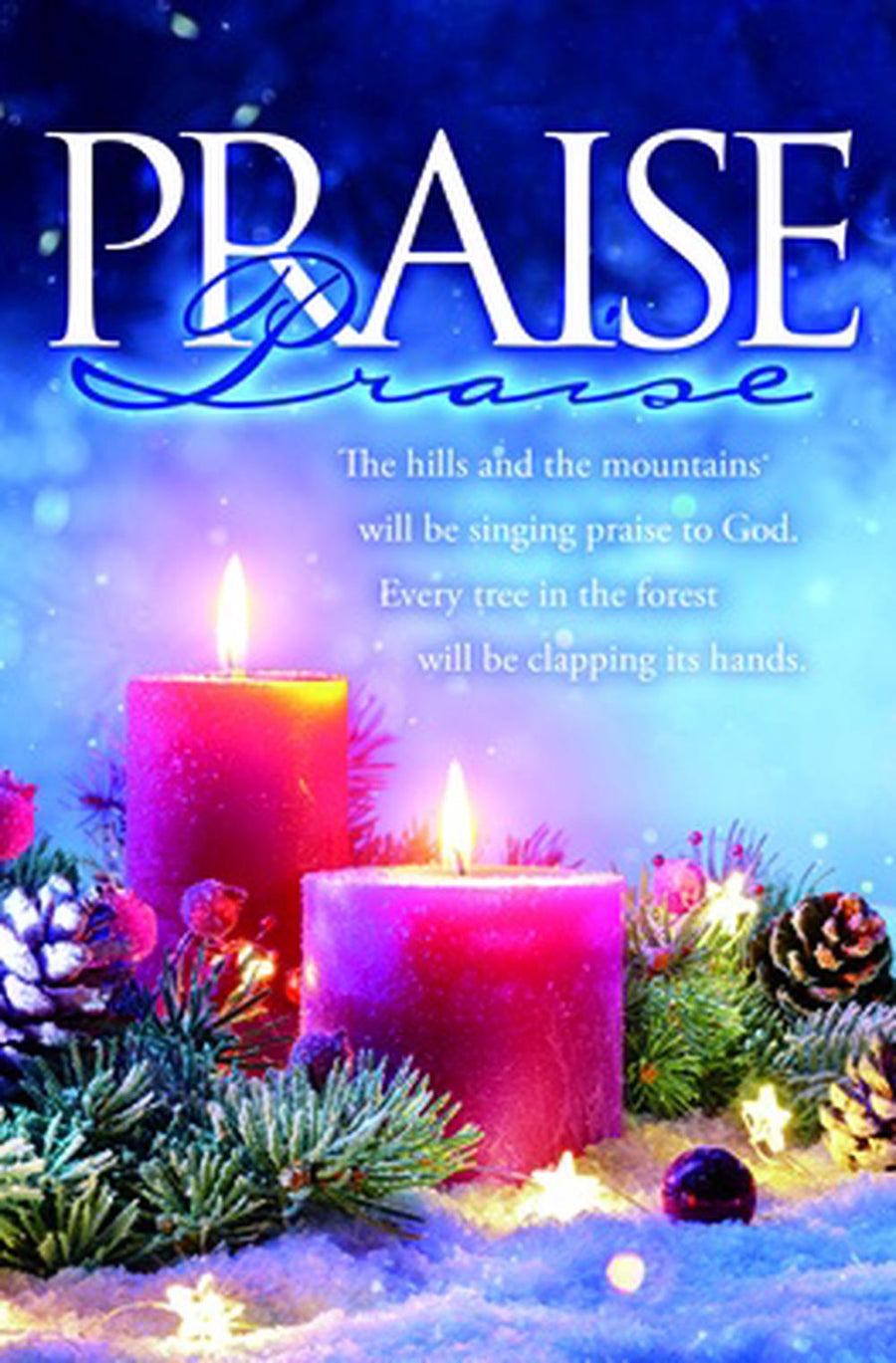 Hills and Mountains Advent Bulletin (pack of 100) - Re-vived