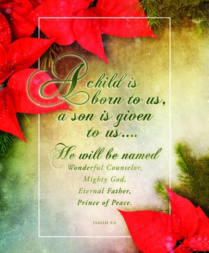 A Child is Born to Us Christmas Large Bulletin (pack of 100)