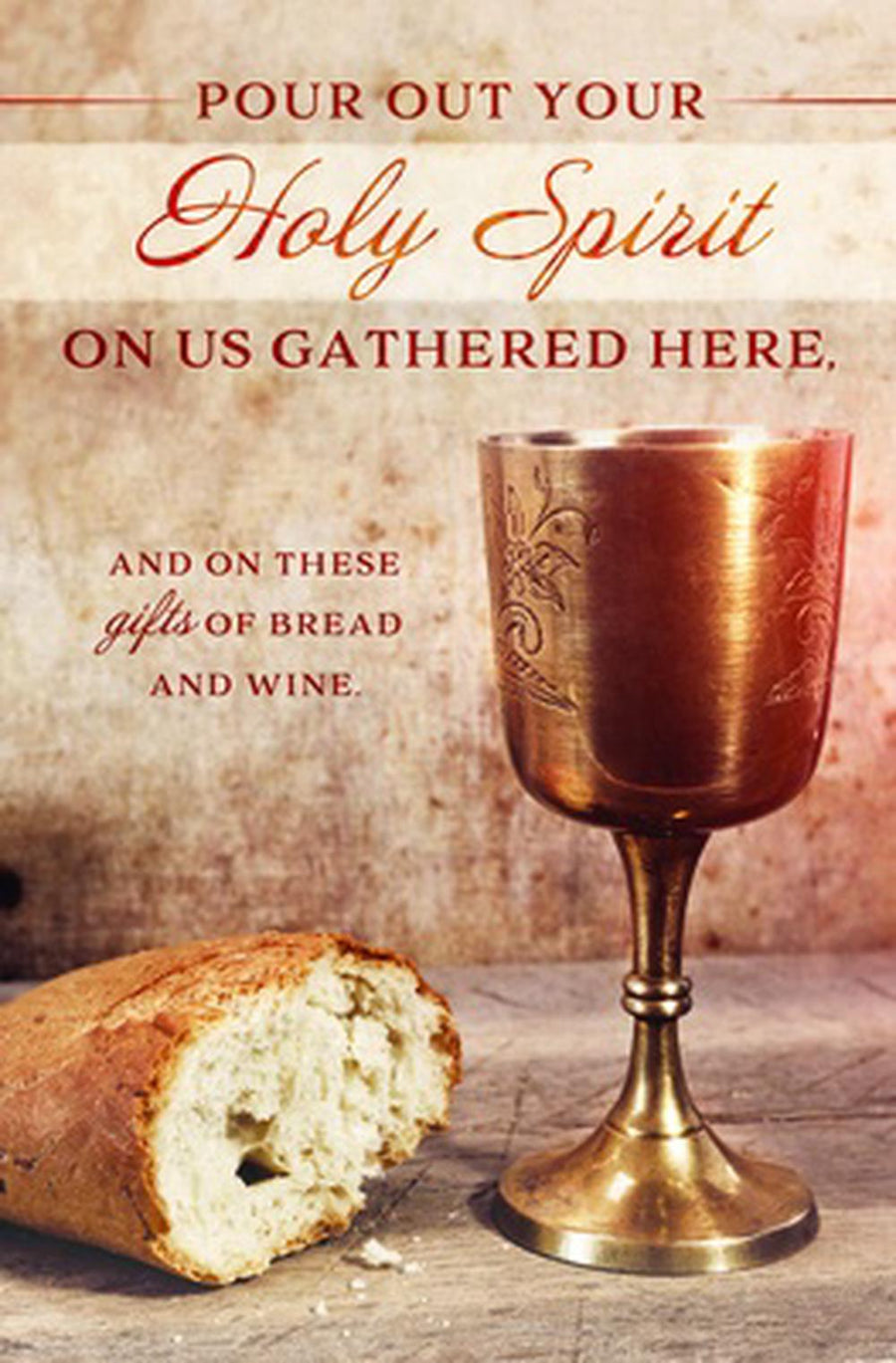 Pour Out Your Holy Spirit Communion Bulletin (pack of 100) - Re-vived