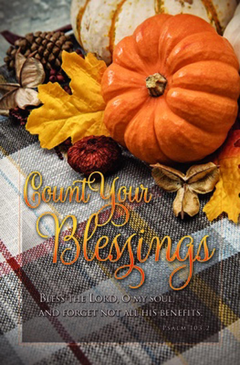 Count Your Blessings Thanksgiving Bulletin (100 pack)