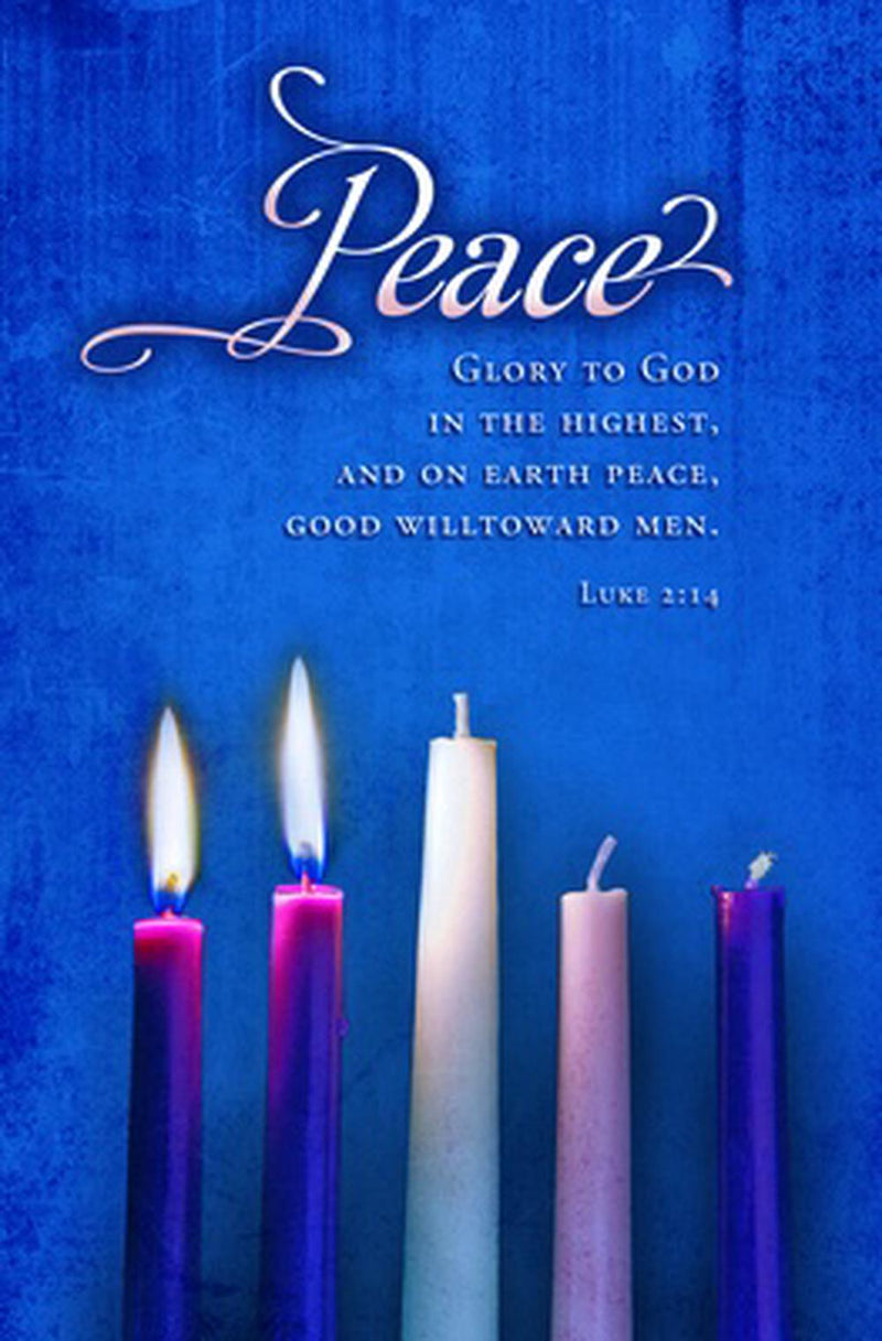 Peace Advent Candles Bulletin (100 pack)