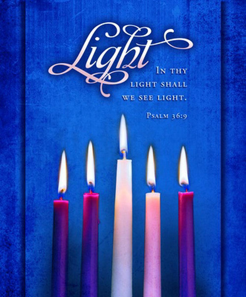 Light Advent Candles Large Bulletin (100 pack)