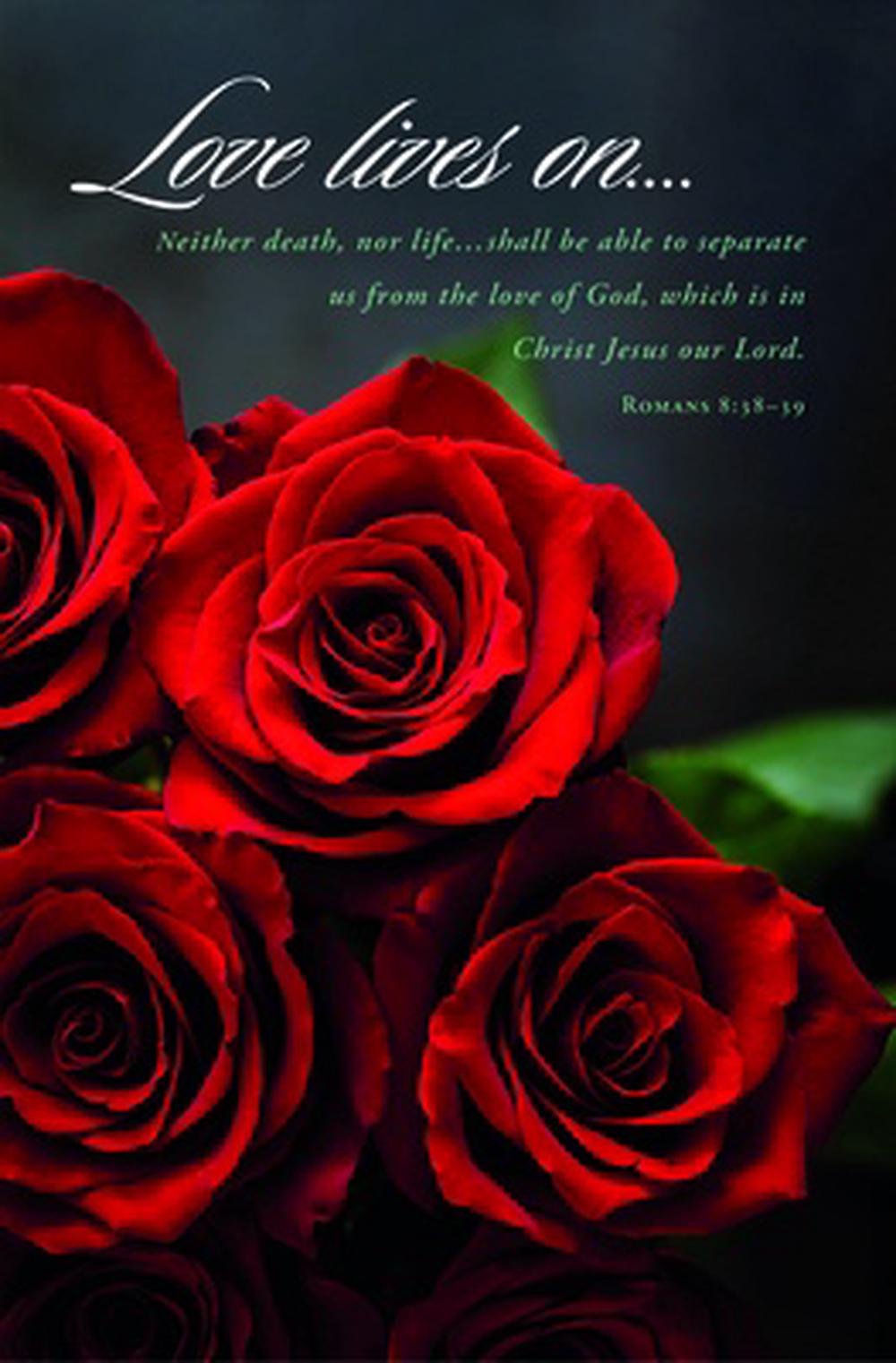 Love Lives On Funeral Bulletin (pack of 100) - Re-vived