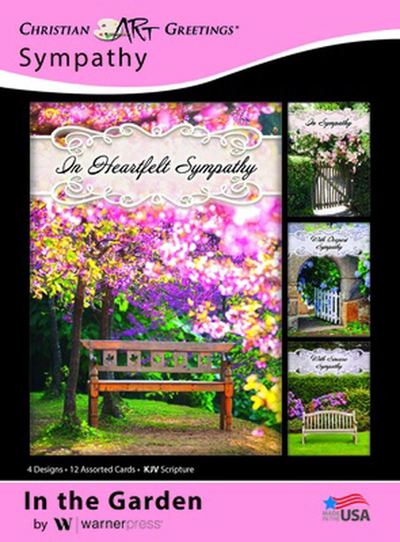 In the Garden Sympathy Boxed Cards (box of 12)