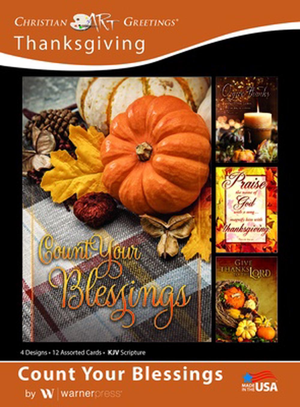 Count Your Blessings Thanksgiving Boxed Cards (box of 12) - Re-vived